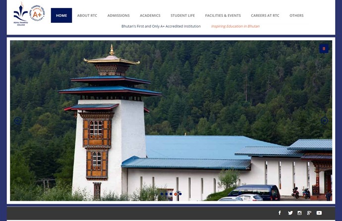 Royal Thimpu College Website