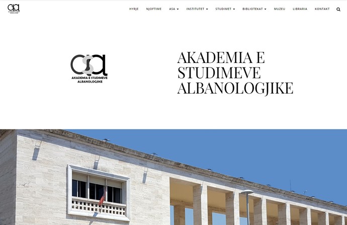 Center for Albanological Studies Website