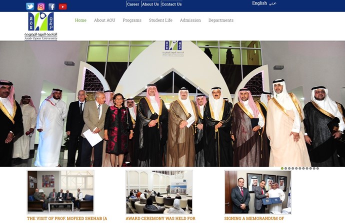 Arab Open University Website