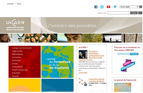 University of Caen Lower Normandy Website
