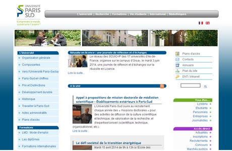 Paris-Sud 11 University Website