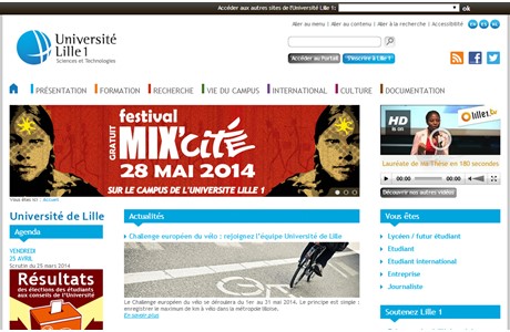 Lille University of Science and Technology Website