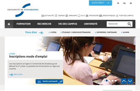 University of Strasbourg Website