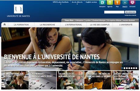 University of Nantes Website
