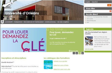 University of Orléans Website