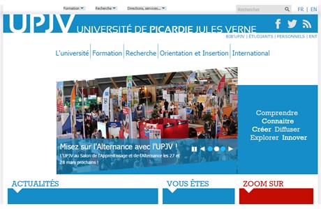 University of Picardie Jules Verne Website
