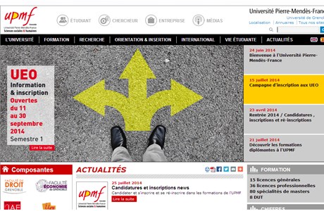 Pierre Mendès-France University - Grenoble II Website