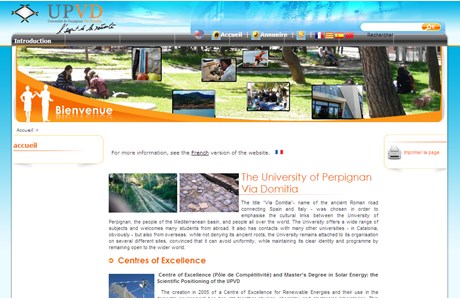 University of Perpignan Via Domitia Website