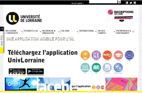 Paul Verlaine University - Metz Website