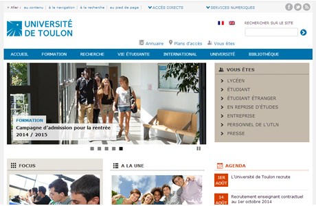 University of the South - Toulon - Var Website