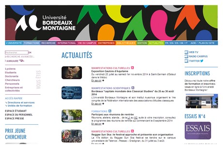 Michel de Montaigne Bordeaux 3 University Website