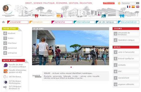 University Montesquieu-Bordeaux IV Website