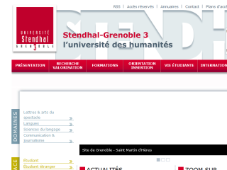 University Stendhal - Grenoble III Website