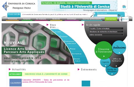 Pascal Paoli University of Corsica Website