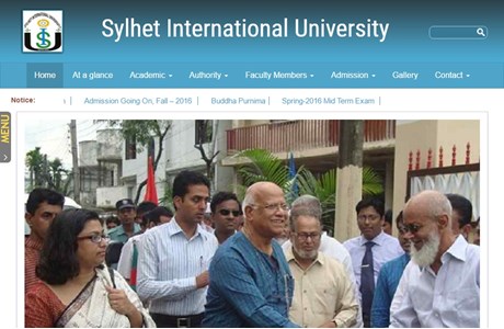 Sylhet International University Website