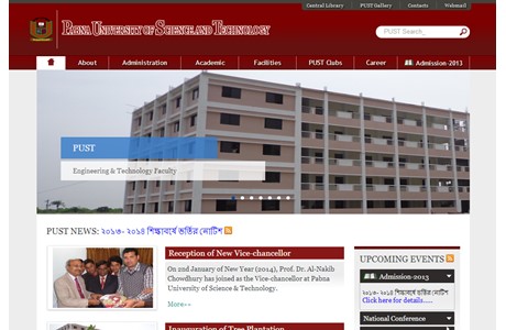 Pabna University of Science and Technology Website