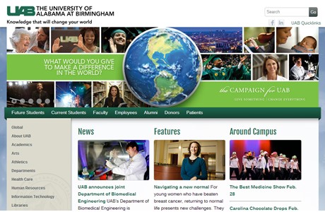 University of Alabama at Birmingham Website