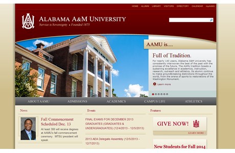 Alabama A&M University Website