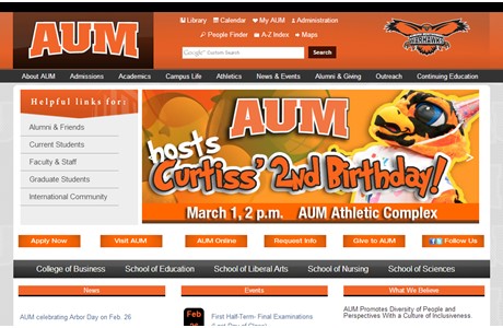 Auburn University at Montgomery Website