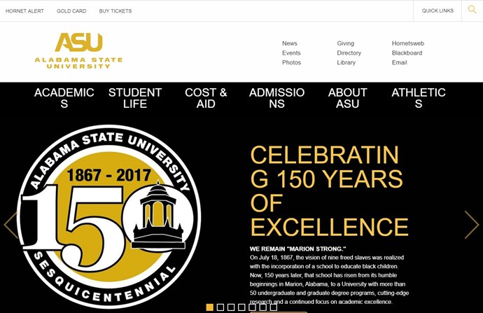 Alabama State University Website