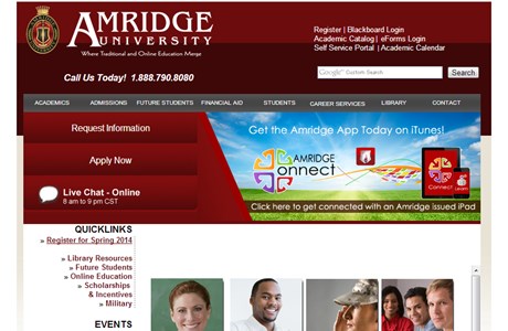 Amridge University Website