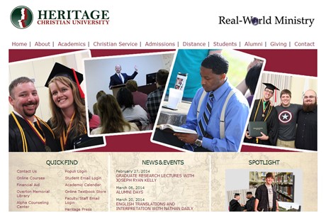 Heritage Christian University Website