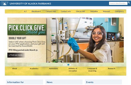 University of Alaska Fairbanks Website