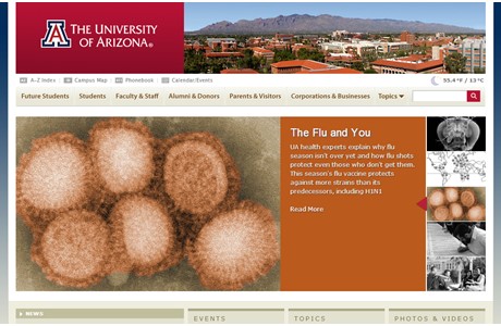 University of Arizona Website