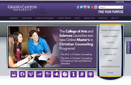 Grand Canyon University Website