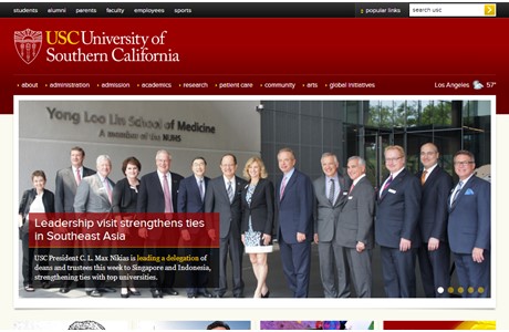 University of Southern California Website